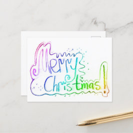 Postal Feliz Navidad gentileza de gestos de arco iris