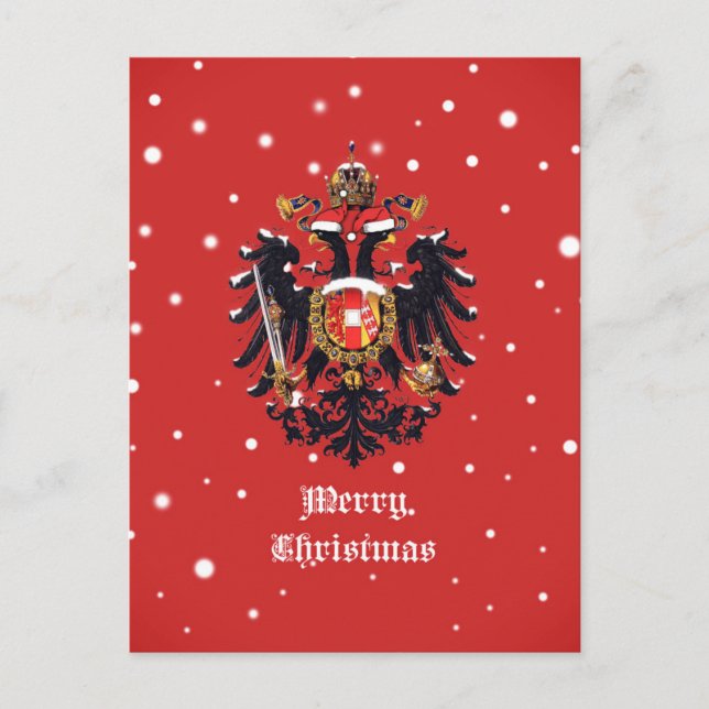 Postal "Feliz Navidad" Habsburg (Anverso)