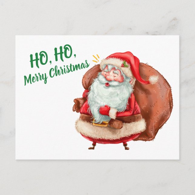 Postal Feliz Navidad Ho Ho (Anverso)