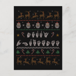 Postal Feliz Navidad - Lenguaje de Señas Americano II