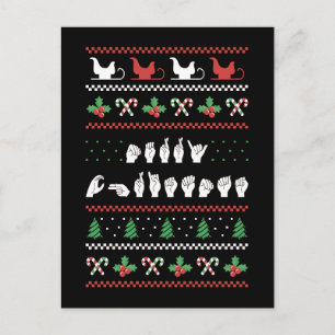 Postal Feliz Navidad - LSA Lengua de Señas Americana I