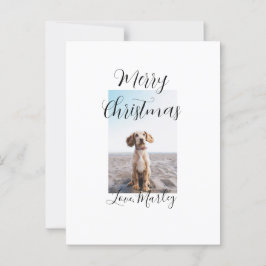 Postal Feliz Navidad mascota perro gato foto regalos de v