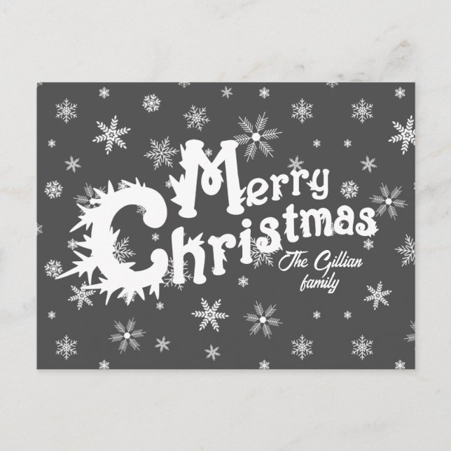 Postal Feliz navidad mínima (Anverso)