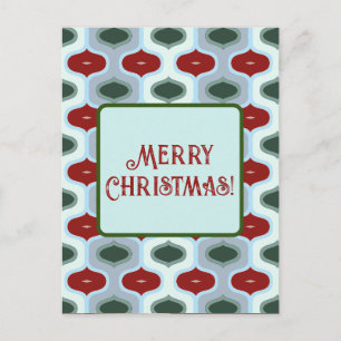 Postal Feliz Navidad Mod Retro