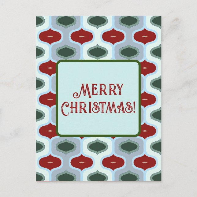Postal Feliz Navidad Mod Retro (Anverso)