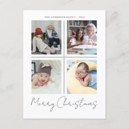 Postal Feliz Navidad moderna y simple foto