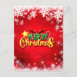 Postal Feliz Navidad Navidad Navidad Navidad Rojo Verde D