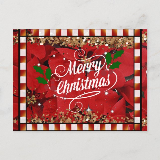 Postal Feliz Navidad Navidades saludando (Anverso)