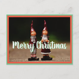 Postal Feliz Navidad norte polo elfos posttravesía