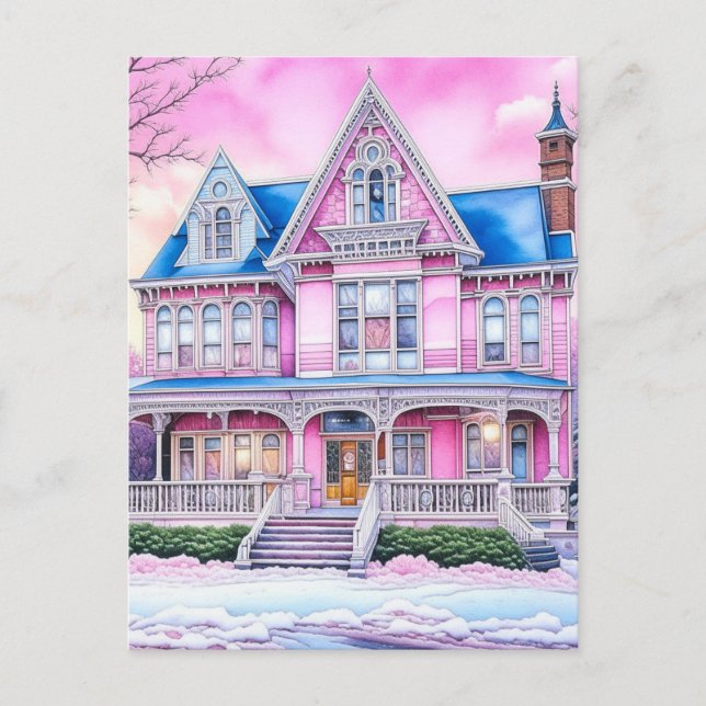 Postal Feliz Navidad Personalizada De Nuestra Casa  (Anverso)
