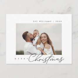 Postal Feliz Navidad, Saludo de Temporada, Foto Familiar