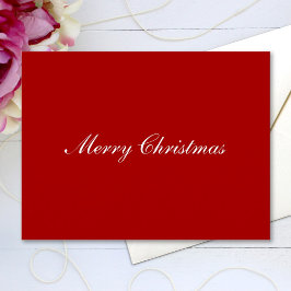 Postal Feliz Navidad Sencillo texto de guión elegante