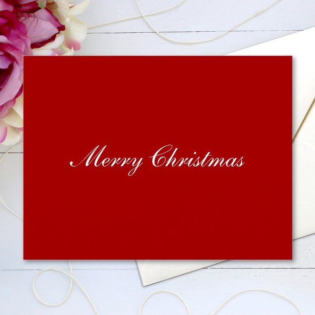 Postal Feliz Navidad Sencillo texto de guión elegante (Subido por el creador)