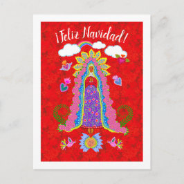 Postal Feliz Navidad Señora de Guadalupe 