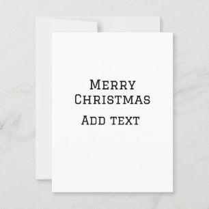 Postal Feliz Navidad simple añadir nombre mínimo para el 