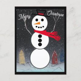 Postal Feliz Navidad Snowman