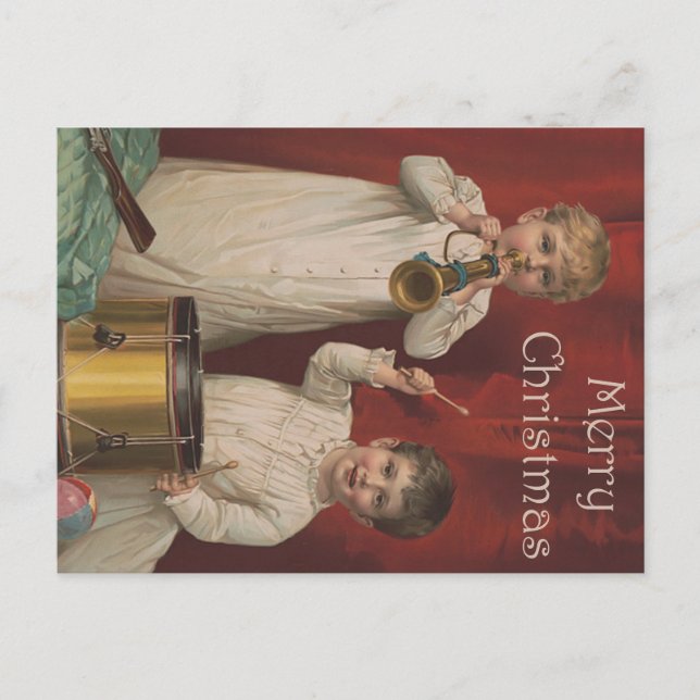 Postal Feliz Navidad Vintage Art (Anverso)