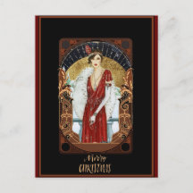 Feliz Navidad Vintage Art Deco