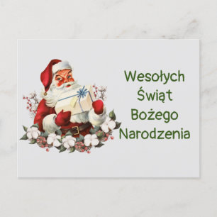 Postal Feliz Navidad Wesołych Świąt Bożego Narodzenia