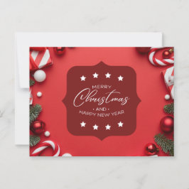 Postal Feliz Navidad y Feliz Año Nuevo