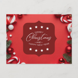 Postal Feliz Navidad y Feliz Año Nuevo