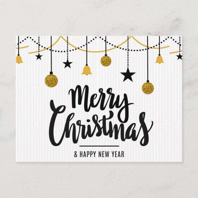 Postal Feliz Navidad y Feliz Año Nuevo (Anverso)