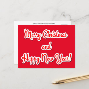 Postal Feliz Navidad y Feliz Año Nuevo