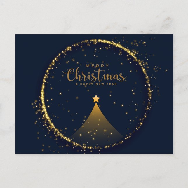 Postal Feliz Navidad y Feliz Año Nuevo (Anverso)