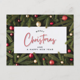 Postal Feliz Navidad y Feliz Año Nuevo