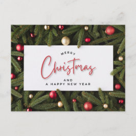 Postal Feliz Navidad y Feliz Año Nuevo