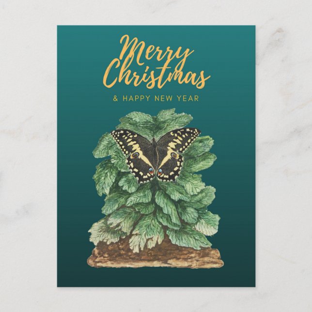 Postal Feliz Navidad y Feliz Año Nuevo (Anverso)