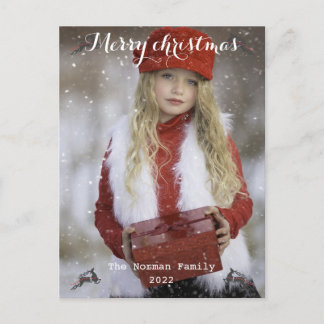 Postal Feliz Navidad y feliz año nuevo