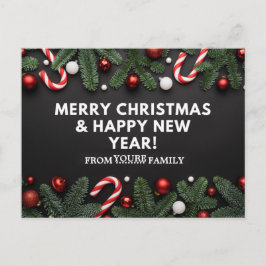 Postal Feliz Navidad y Feliz Año Nuevo