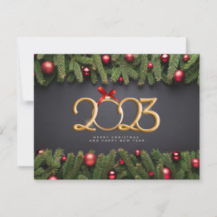 Postal Feliz Navidad y feliz año nuevo 2023
