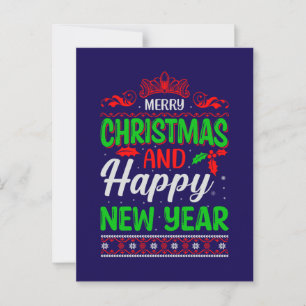 Postal Feliz Navidad Y Feliz Año Nuevo-61064
