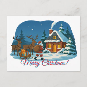 Postal ¡Feliz Navidad y Feliz Año Nuevo de Santa!