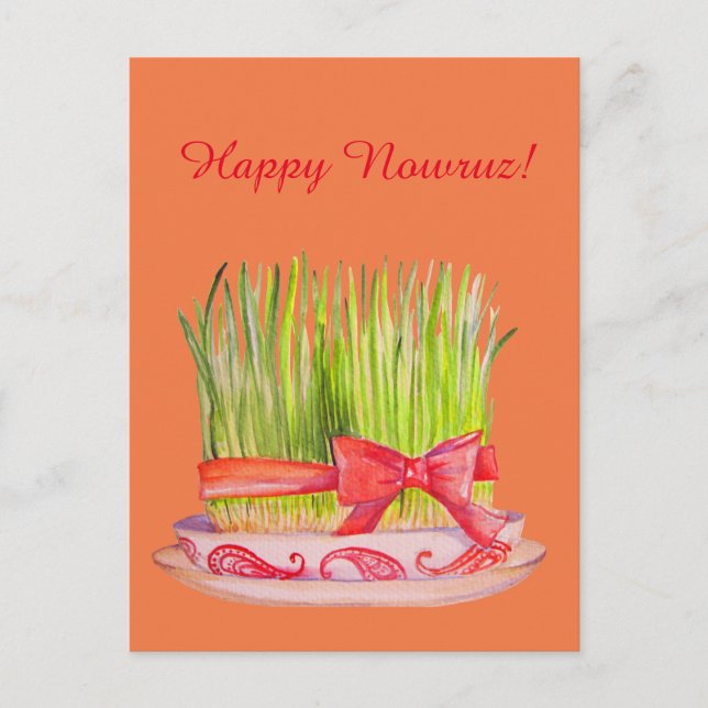 Postal Feliz Nouruz Sabzeh (Anverso)