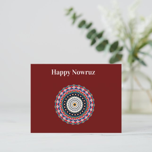 Postal Feliz Nowruz (Anverso de pie)