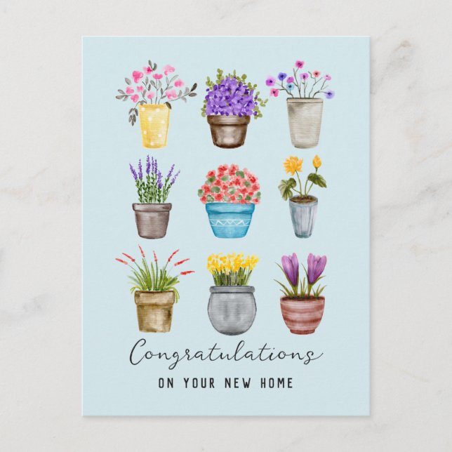 Postal Feliz nuevo hogar Moda de felicitaciones (Anverso)
