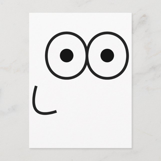 Postal Feliz Ojos y Boca - Postcard (Anverso)