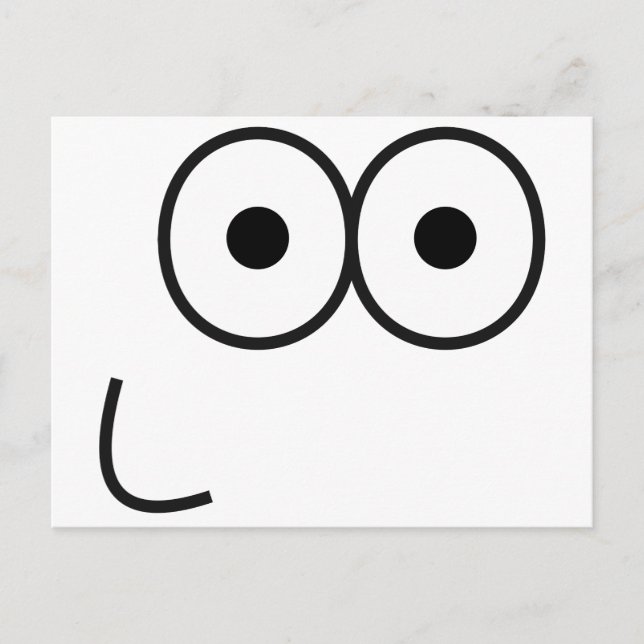 Postal Feliz Ojos y Boca - Postcard (Anverso)