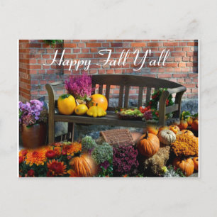 Postal Feliz otoño y estacional