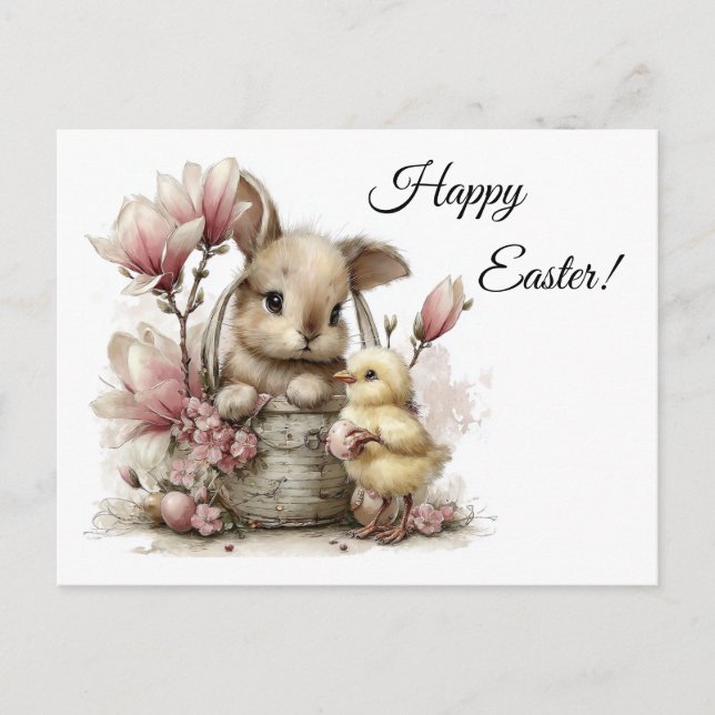 Postal Feliz Pascua  (Anverso)
