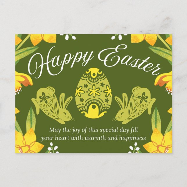 Postal Feliz Pascua  (Anverso)