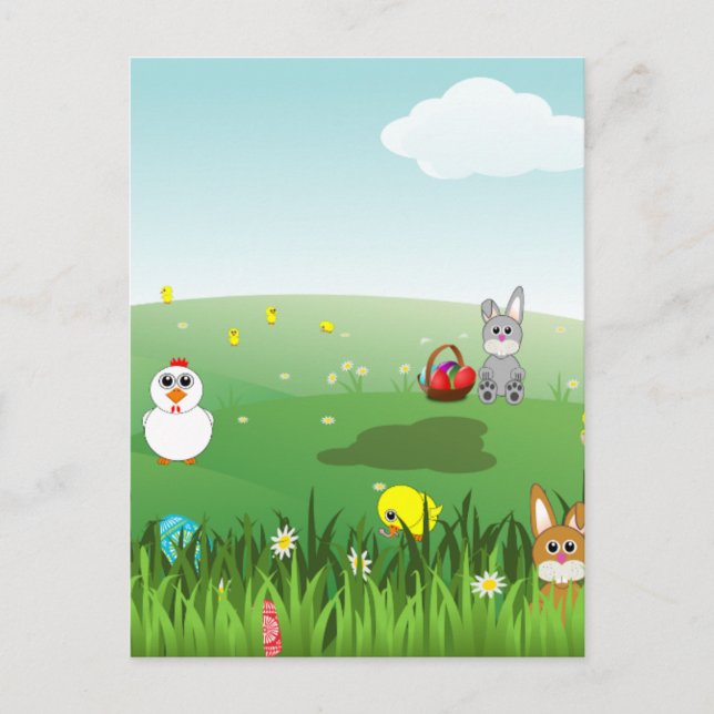Postal Feliz Pascua (Anverso)