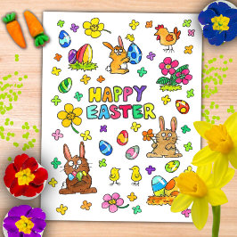 Postal Feliz Pascua adorable 