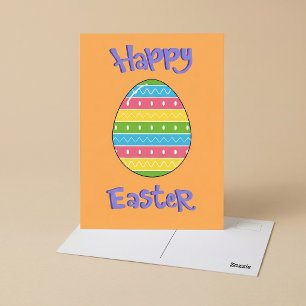 Postal Feliz Pascua con Huevo
