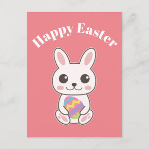Postal Feliz Pascua Conejito Lindo