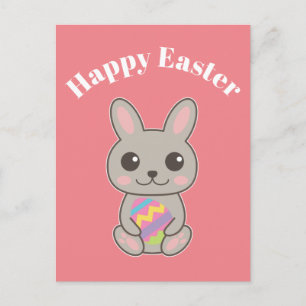 Postal Feliz Pascua Conejito Lindo