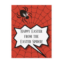 Feliz Pascua desde la Araña de Pascua muchos huevo